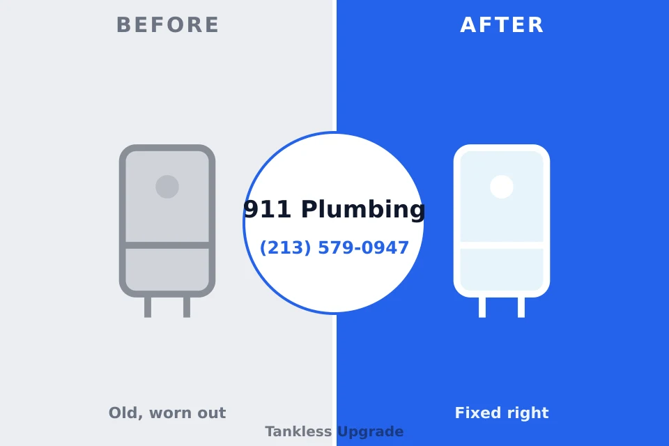Before and after: plumbing repair Honesdale, PA
